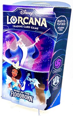 Disney Lorcana Rise of The Floodborn Starter Deck Amethyst & Steel