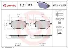 BREMBO P61122 Plaquettes de frein Arrière