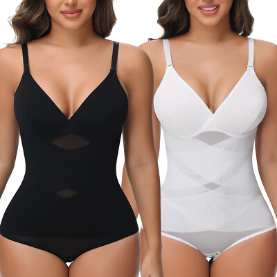 Women Body Shaper Tummy Control Bodysuit Vest Top Shapewear