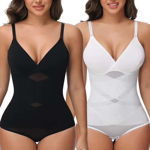 Women Body Shaper Tummy Control Bodysuit Vest Top Shapewear