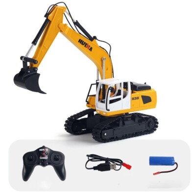 Huina 1:24 Remote Control Cars Trucks Simulation 6CH Excavator Gift For kids New