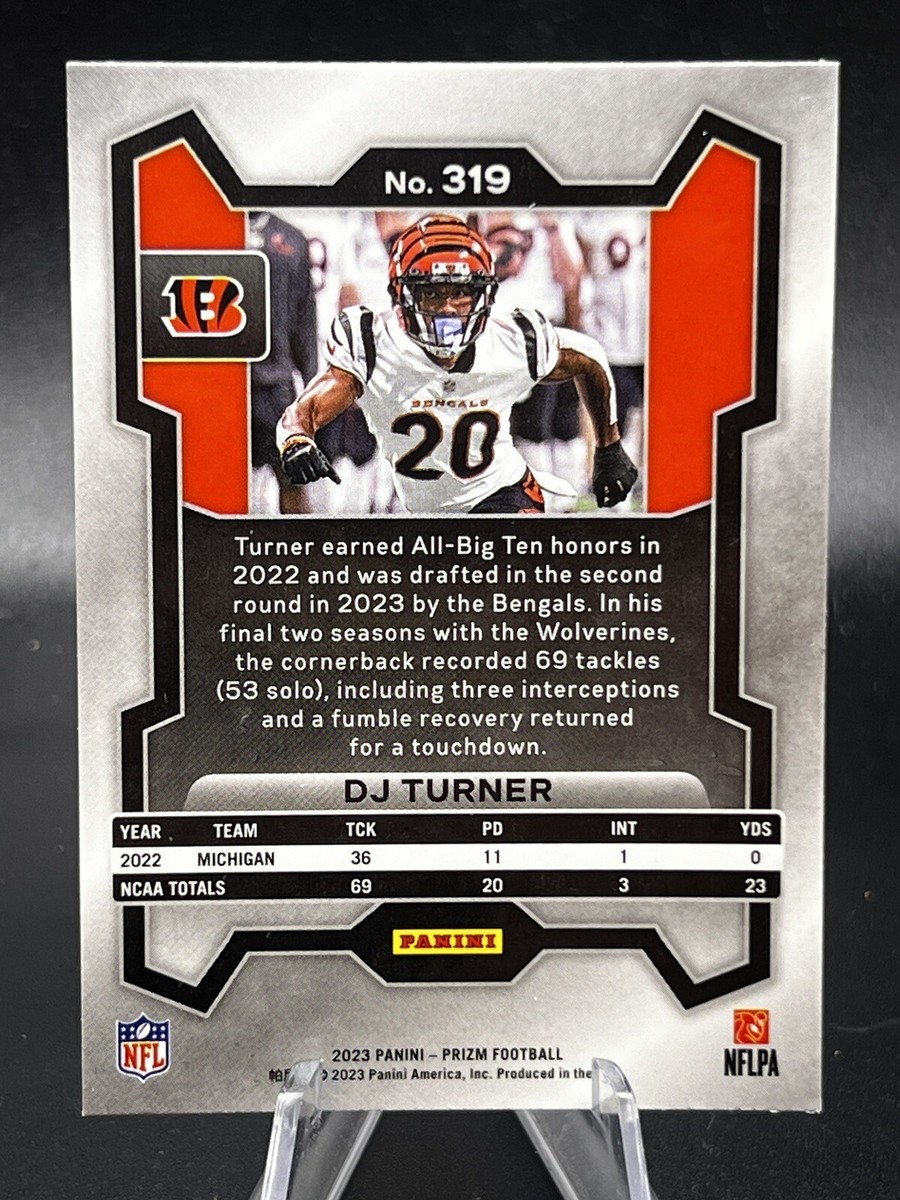 2023 Panini Prizm #319 DJ Turner Cincinnati Bengals Football