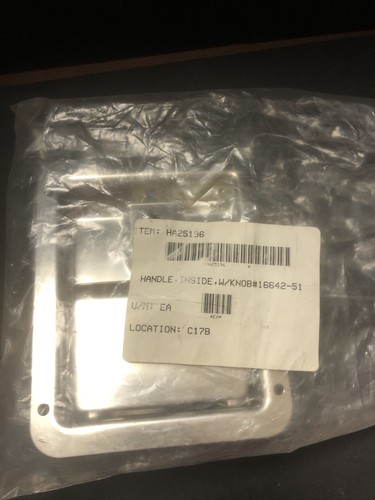 New HA25196 Handle W/ Knob Door Latch Handle Lock Steel 5 7/8" X 4 7/8 - Bild 1 von 5