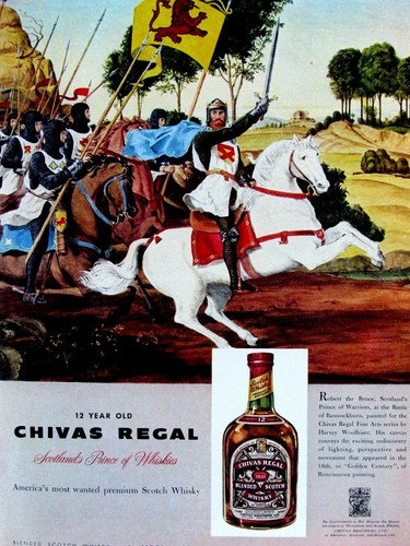 1958 Chivas Regal Robert The Bruce-Prince Of Warriors Original Print Ad 9 x 11" - Picture 2 of 12