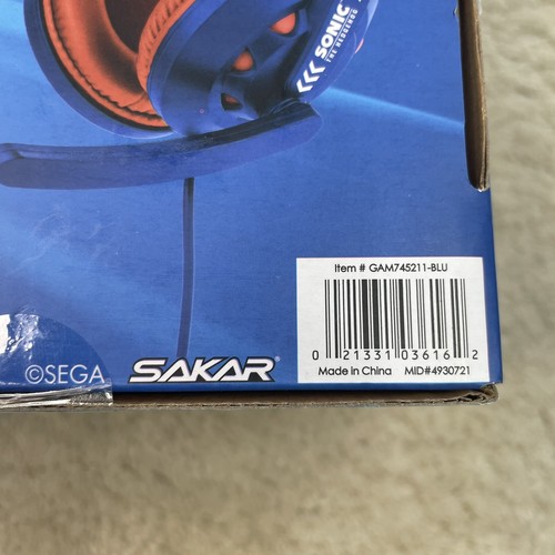 SEGA SONIC Klawiatura do gier Hedgehog, zestaw słuchawkowy, zestaw myszy Sakar niebieski czerwony - Zdjęcie 7 z 9