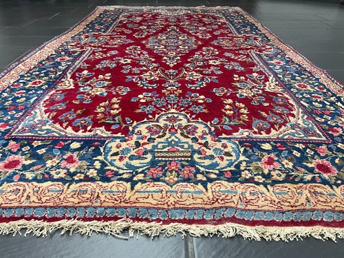 Eleganter Handgeknüpfter Orientteppich Kirman 280x150 cm carpet rug - Bild 4 von 23