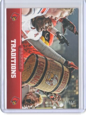 2016 Panini Collegiate Louisville Black #10 Traditions 07/10 Keg of Nails FlatSH