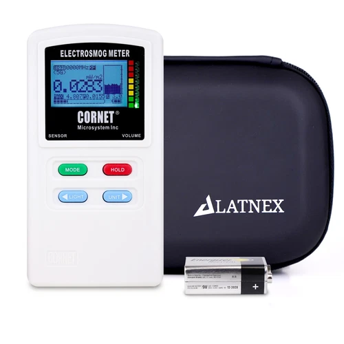 Cornet ED98QPro5G (0.1-8GHz) Electrosmog, EMF Meter 2024 with LATNEX Case