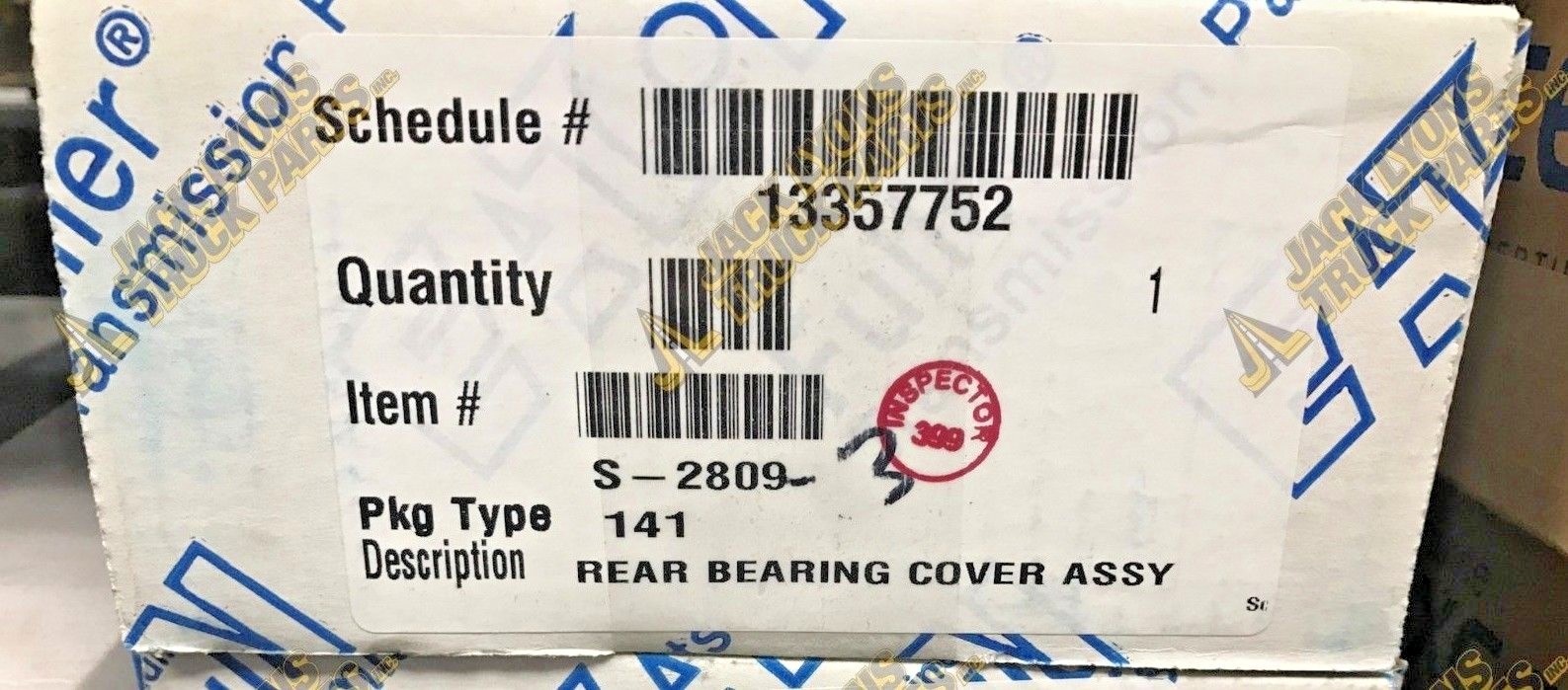 S2809 New Genuine Eaton Fuller REAR BEARING COVER KIT OEM S2809 eBay