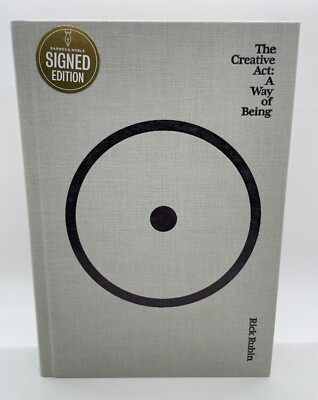 Rick Rubin Signed Book The Creative Act: A Way of Being Autograph JSA COA