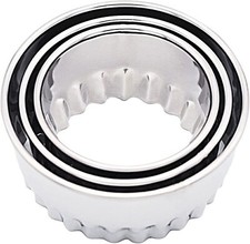 Biscuit Cutters, Round Cookie Cutters/Stainless Steel Dumpling Cutters/Cake P...