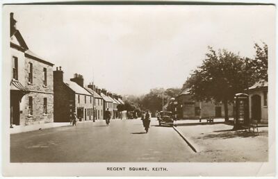 REGENT SQUARE, KEITH - Banffshire Postkarte (P1141)
