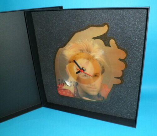 HOWARD JONES WALL CLOCK Upcycled Shaped Picture Disc Original Vinyl Record SD7 - Picture 4 of 7