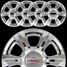 4 CHROME 2014 15 16 GMC TERRAIN 17" Wheel Skins Full Rim Covers Center Hub Caps
