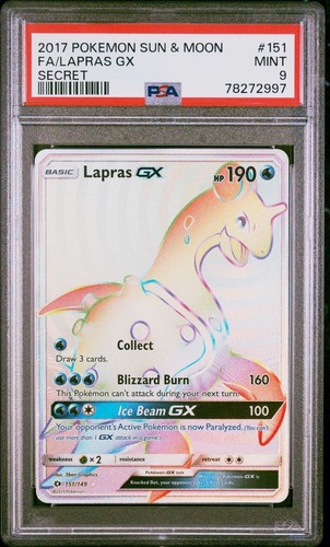 Lapras-GX graded PSA 9 for sale on eBay