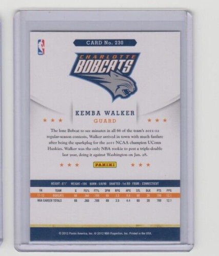 2012-13 NBA Hoops Kemba Walker Artist's Proof RC #230 - Picture 2 of 2