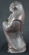 Figurine japonaise Bodhidharma Daruma Bizen céramique statue figurine 4439