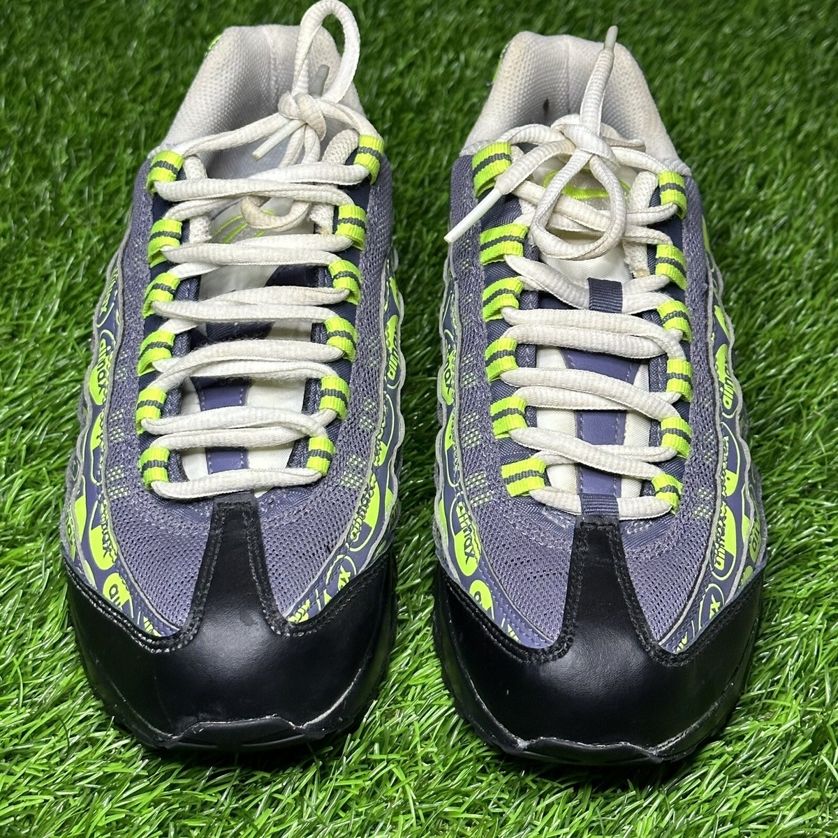 Nike Air Max 95 Premium 7Y Mens Size 7 Black Volt Ash All