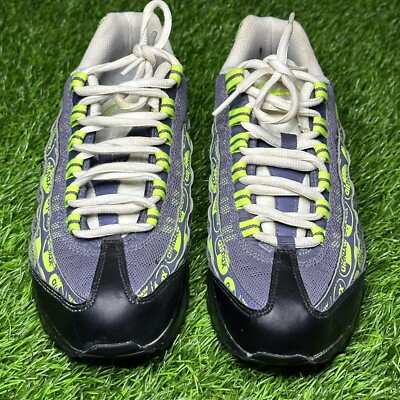 Nike Air Max 95 Premium 7Y Mens Size 7 Black Volt Ash All Over