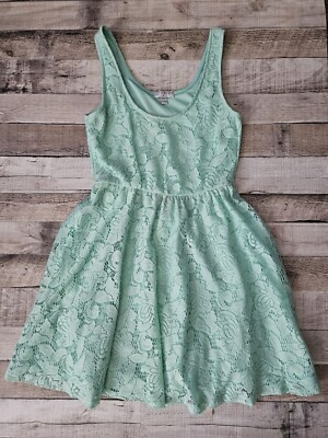 Aquamarine Floral Lace Summer Dress Sleeveless Medium - Women's Fashion |  eBay