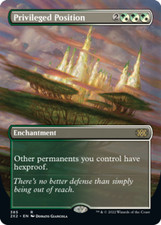 Privileged Position - Foil - Borderless Double Masters 2022 Lightly Played, Engl
