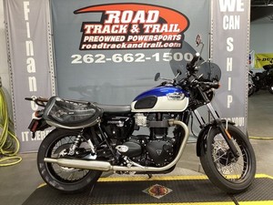2022 Triumph Bonneville T100 Lucerne Blue/Fusion White