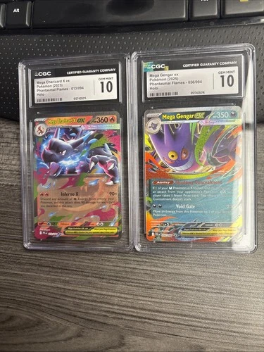 Mega Charizard X Ex/Mega Gengar Ex Cgc 10