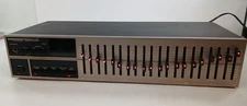 Vintage Audio Control Ten Plus Octave Equalizer Tested Working USA Silver Face