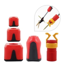 Screwdriver Bit Magnetic Rings with Screw Holder Clamper for Hex Screwdriver