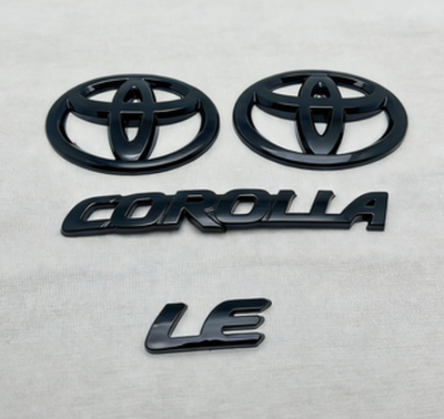 #ad #ad FrontRearCorollaLe Gloss Black Overlay Emblem For Toyota Corolla 2020 2025 $19.97
