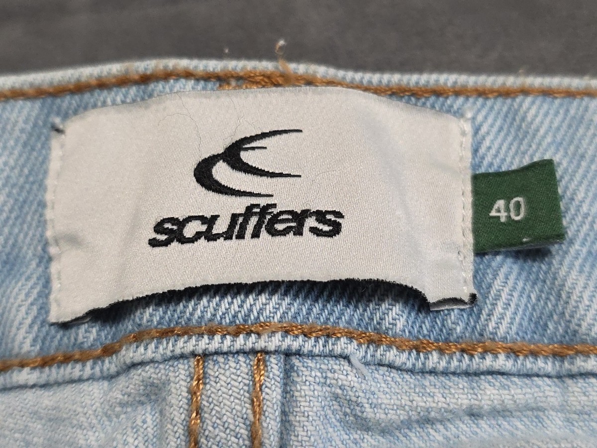 メンズ scuffersアイボリーデニム