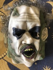 VTG Y2K BEETLEJUICE ADULT FULL OVERHEAD LATEX MASK WARNER BROTHERS W HAIR NICE