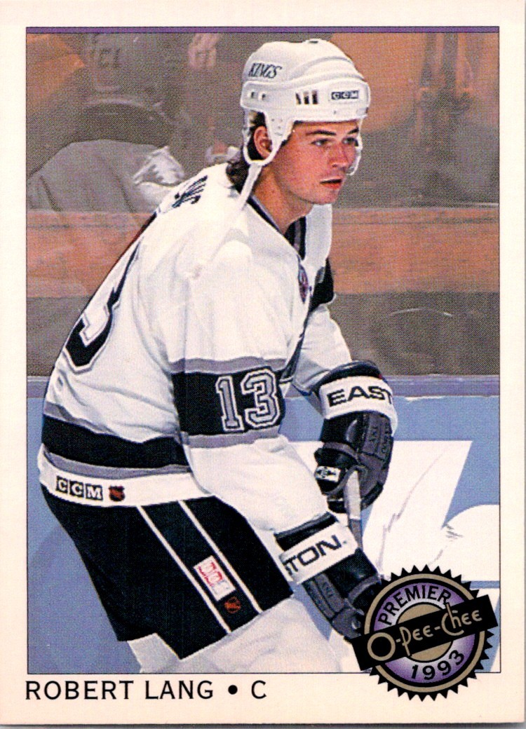 1992-93 O-Pee-Chee Premier Robert Lang Rookie Los Angeles Kings #47