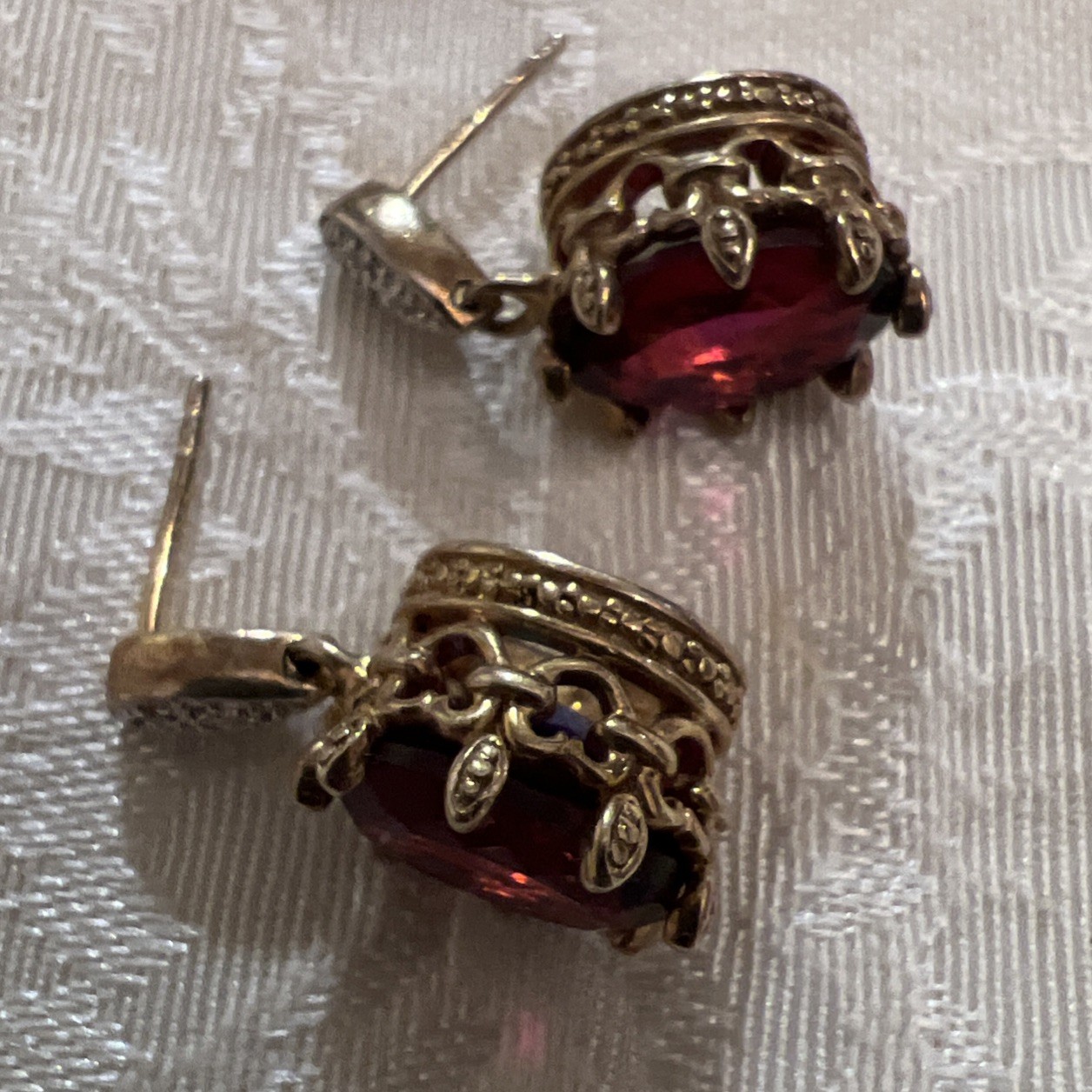 Created Ruby Created diamonds 925 Silver and 10K … - image 5