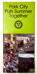 1970s Park City Utah Summer Tourist Recreation Festivals Outdoor Travel Brochure
