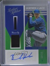 2019 Panini Leather & Lumber and Lace Signatures 3/25 Brad Keller Auto hg6