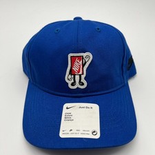 Nike Strap Hat Cap Kids One Size Adjustable Blue Swoosh Logo Baseball Golf NWT