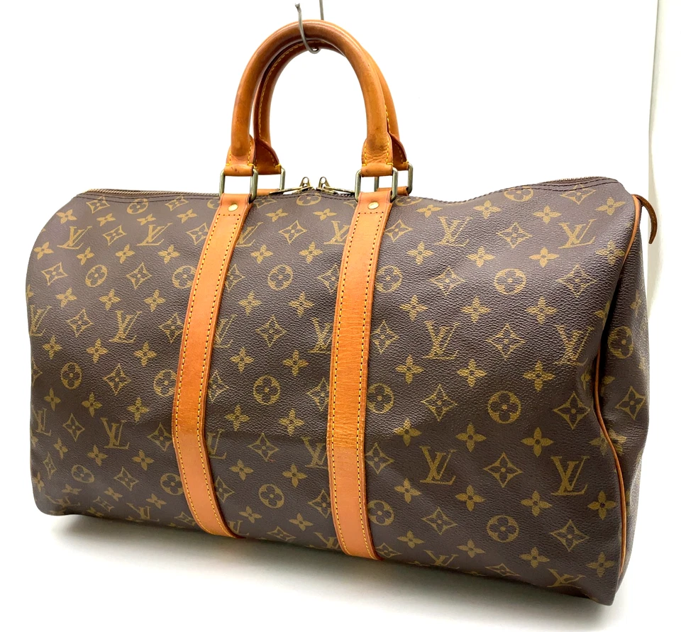 Auth Louis Vuitton Monogram Keepall 45 M41428 Boston Bag W/D/Name Tag NS101446 - Image 2 of 4