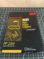 3M Transparency Film PP2204 For Plain Paper Copiers Black Image on Blue