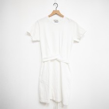 Vince White Midi Cotton Shirtdress Size M