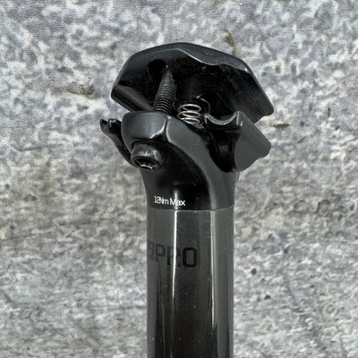Bontrager PRO Carbon Seatpost 31.6mm X 400mm Black Alloy Head