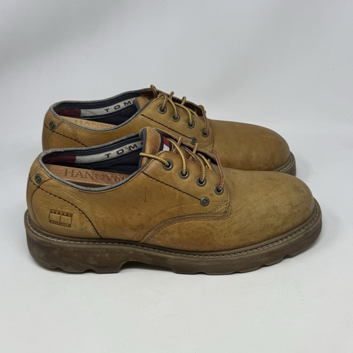 Vintage Tommy Hilfiger Shoes Mens 13 Chunky Oxford Brown Y2K 35012 G-9 CH9 Tommy Hilfiger Oxford Shoes Mens 13 M Brown Leather Chunky  main image 2