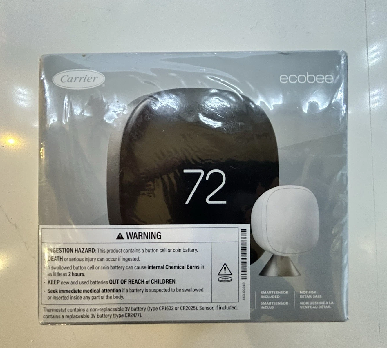 Carrier Ecobee 6 Smart Thermostat with InteliSense EB-STATE6ICR-01