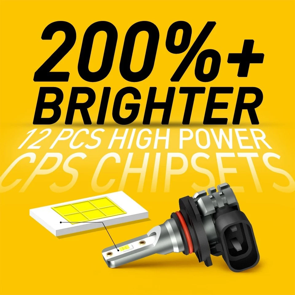 Fit for Toyota Land Cruiser 1998-2011 Pair White 9006 HB4 LED Fog Driving Light - Image 4 of 4