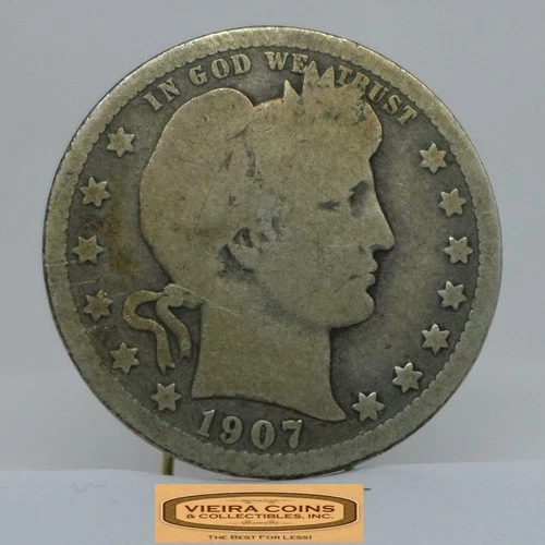 1907 Barber Silver Quarter - #C55531NQ