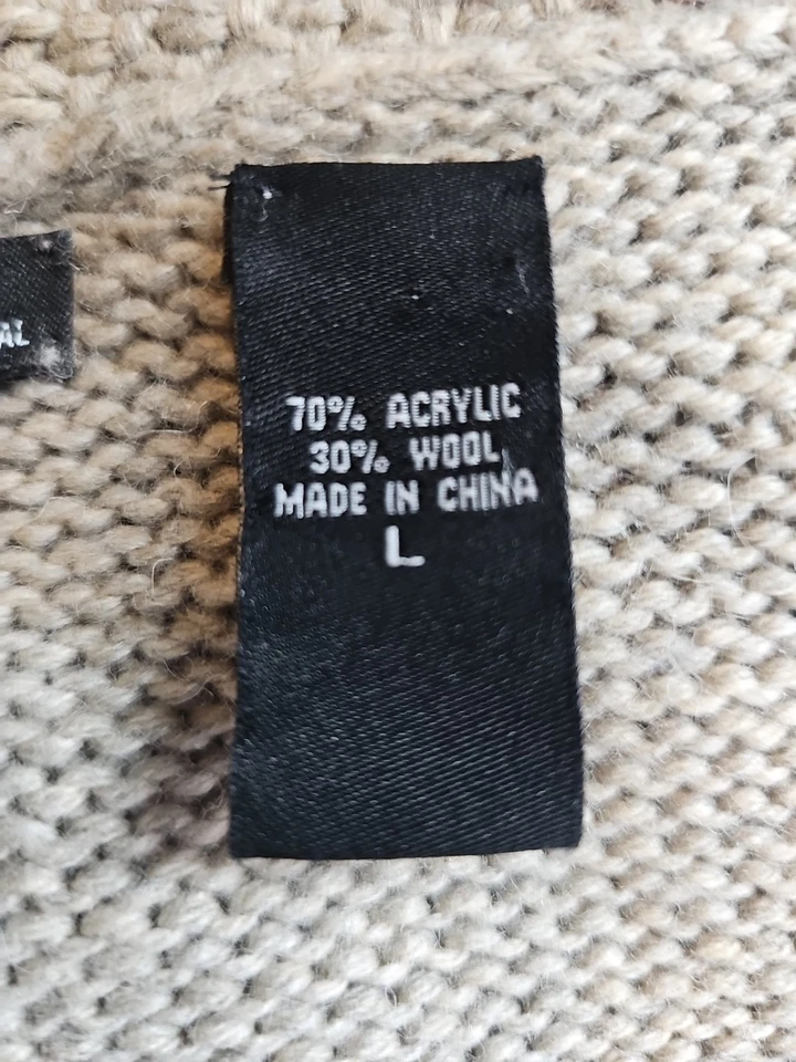 Suéter Victoria Secret Moda International Peplum Grande Lana Tostada Hombro Abullonado Foto 4 de 4