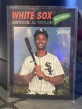 2026 Topps Heritage Black Chrome Parallel 37/77 Michael A. Taylor White Sox