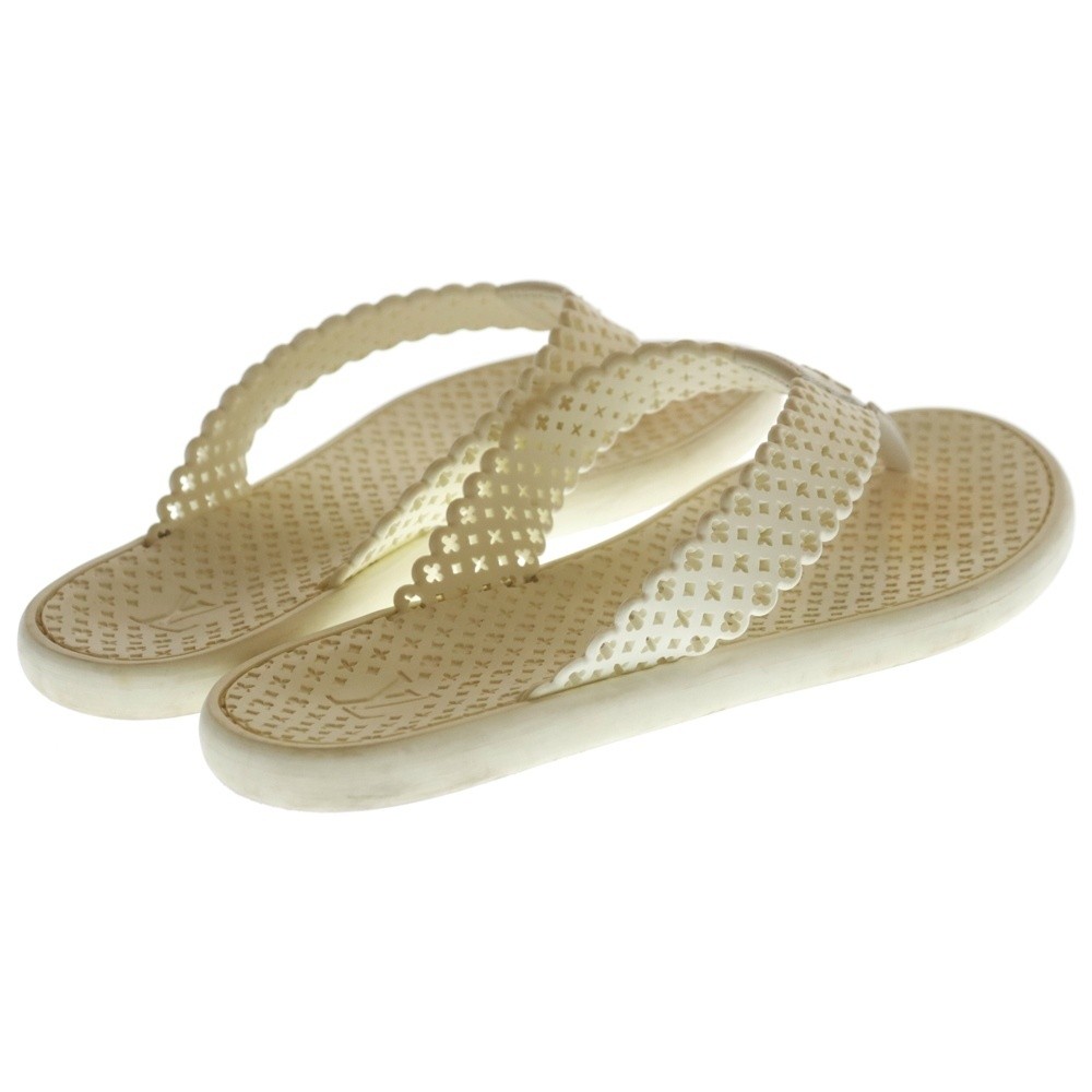 Louis Vuitton Monogram Thong Sandals White Size 36 US About5 For Women thumbnail 12