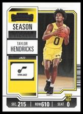 2023-24 Panini Contenders #43 Taylor Hendricks Utah Jazz Basketball Card