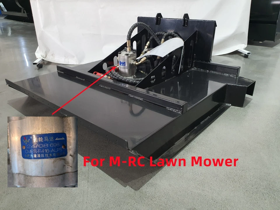 Motorreductor hidráulico AGT OEM CMFS-F416-ALPS para accesorio de desbrozadora 12EX-RC/M-RC Foto 3 de 4